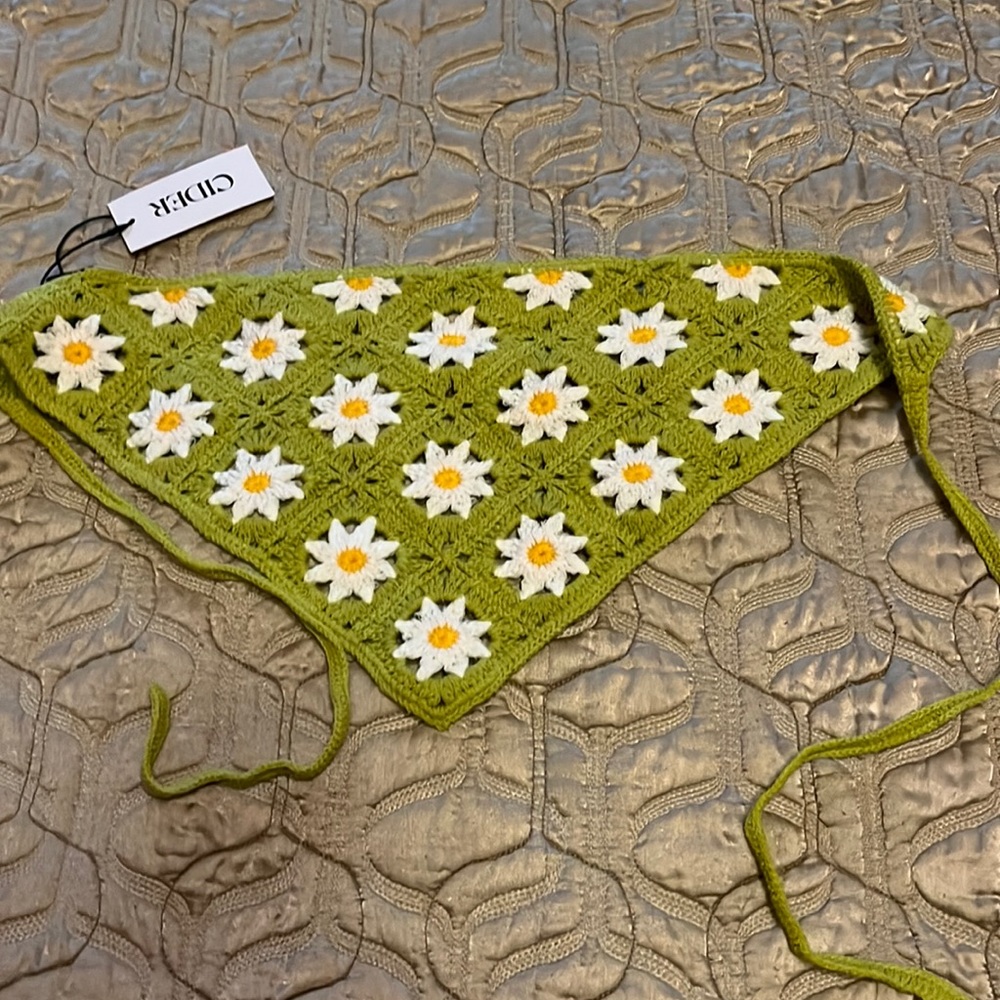 Hand crotcheted kerchief